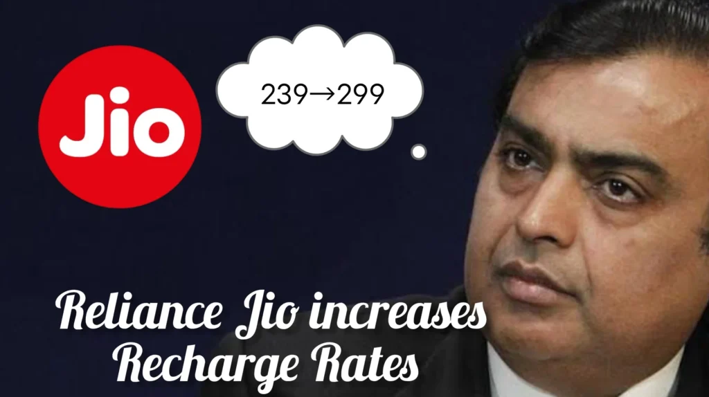 Reliance Jio increases Recharge Rates 